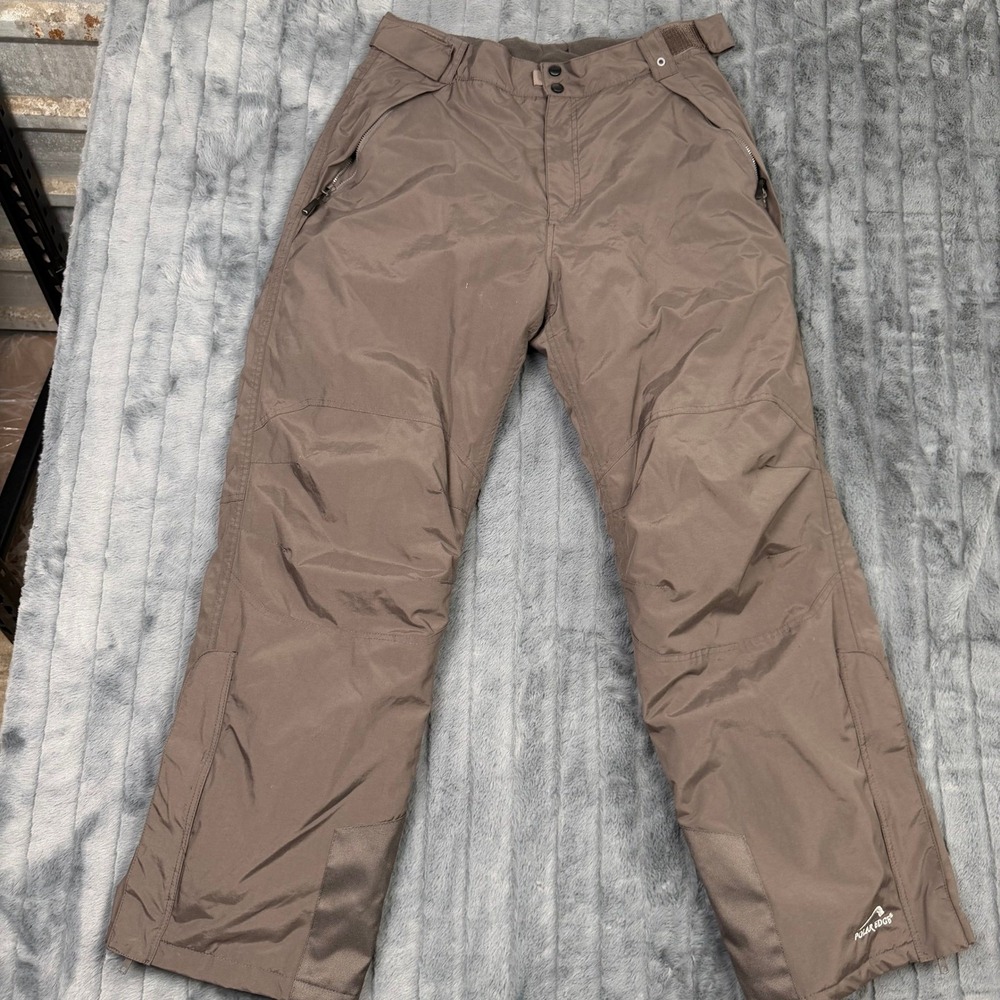 Polar Edge Silver Series Mens Large Brown Snow Pants Ski Snowboard Water Resist